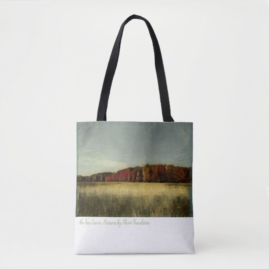 秋の木の列 – アーティスト – Shaw Foundation トートバッグ (正面)