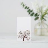 秋の木の名刺 名刺 (スタンド正面)