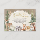 秋の木の実の絵本 赤ちゃんのカード エンクロージャーカード (正面)