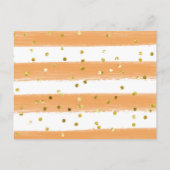 秋の木の少女のベイビーシャワーの本、赤ちゃんのための本 インビテーションポストカード (裏面)