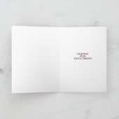 秋の木の幸せな感謝祭の写真の挨拶状 シーズンカード (内部)