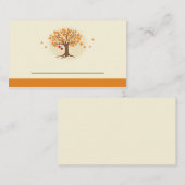 秋の木の座席表 プレイスカード (正面/裏面)