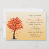 秋の木の招待状 招待状 (正面)