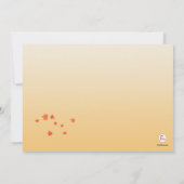 秋の木の招待状 招待状 (裏面)