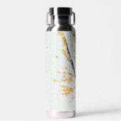 秋の木の枝と黄色の紅葉 ウォーターボトル (正面)