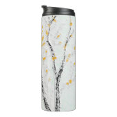 秋の木の枝と黄色の紅葉 タンブラー (回転右)