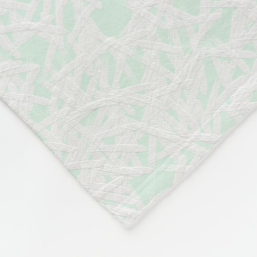 秋の木の枝と黄色の紅葉 フリースブランケット (角)