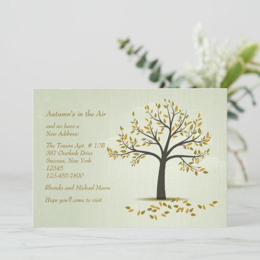 秋の木の移動発表 招待状 (スタンド正面)