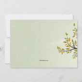 秋の木の移動発表 招待状 (裏面)