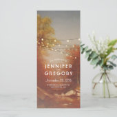 秋の木の素朴結婚式 プログラム (スタンド正面)