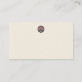 秋の木の自然、健康と景観 名刺 (裏面)