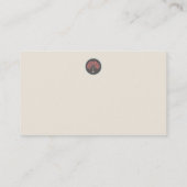 秋の木の自然、健康と景観 名刺 (裏面)