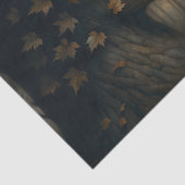 秋の木の顔超現実的なデクページ 薄葉紙 (詳細)