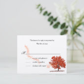 秋の木はカード答えます 出欠カード (スタンド正面)