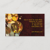 秋の木インテリアデザイナー 名刺 (裏面)