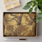 秋の木オレンジ離れの黄色の空 薄葉紙 (ギフト)