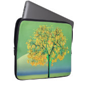 秋の木サンセットエレクトロニクスバッグ ラップトップスリーブ (正面右)