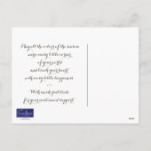 秋の木ビジネス感謝祭はがき シーズンポストカード (裏面)