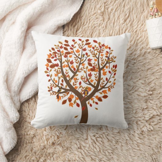 秋の木枕 クッション (ブランケット)