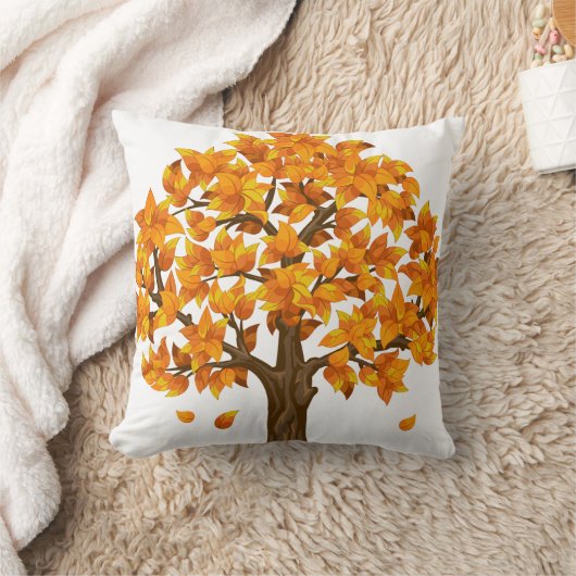 秋の木枕 クッション (ブランケット)