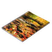 秋の木橋そして入り江 ノートブック (左側)