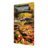 秋の木橋そして入り江 ミニクリップボード (アングル2)