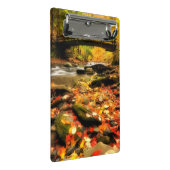 秋の木橋そして入り江 ミニクリップボード (アングル)