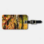 秋の木橋そして入り江 ラゲッジタグ (正面横)