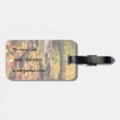 秋の木橋そして入り江 ラゲッジタグ (裏面横)