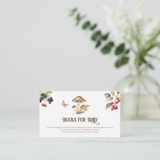 秋の木版本ベビー挿し エンクロージャーカード (スタンド正面)