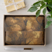 秋の木琥珀オレンジブラウン葉ズサンセット 薄葉紙 (ギフト)