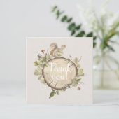 秋の木素朴の切り身 サンキューカード (スタンド正面)