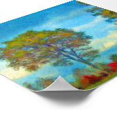 秋の木絵画の ポスター (角)