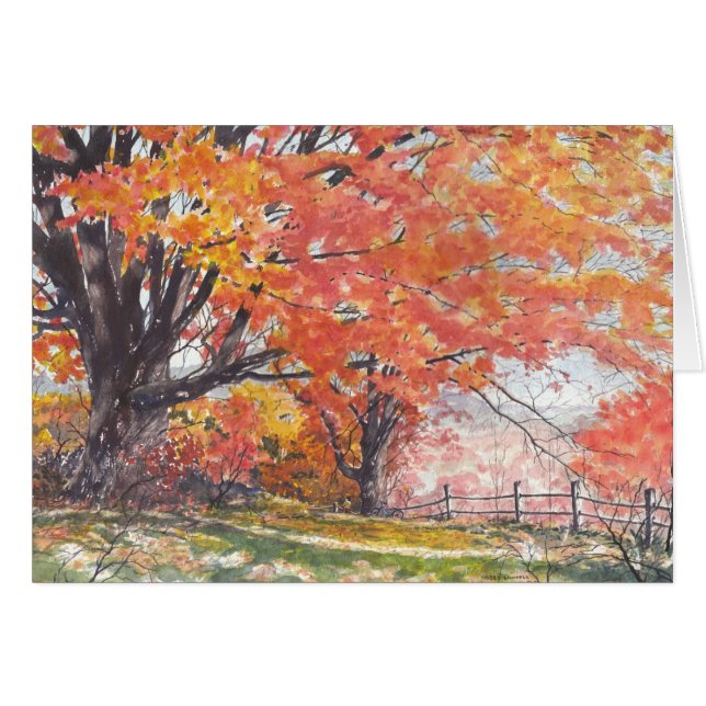 秋の木 (正面横)