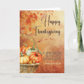 秋の木1クロニクル16:34ハッピー感謝祭 サンキューカード (正面)