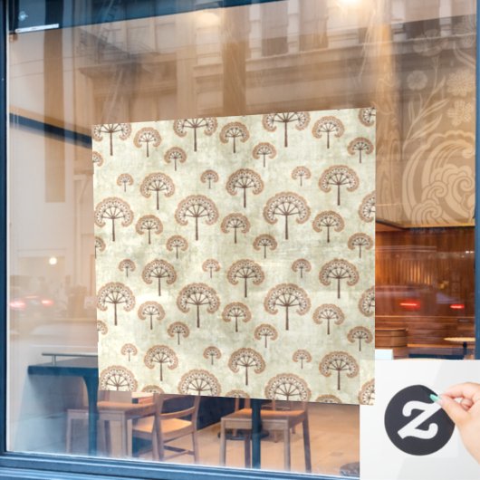 秋の木 ウィンドウサイン (カフェ窓)