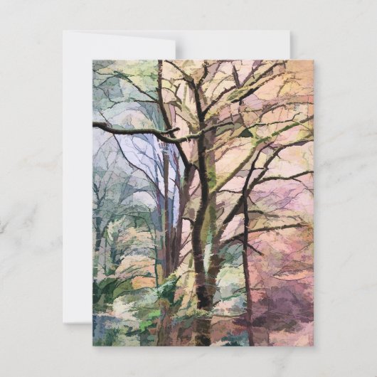 秋の木 カード (正面)