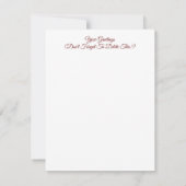 秋の木 カード (裏面)