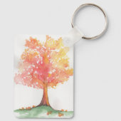 秋の木 キーホルダー (裏面)
