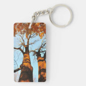 秋の木 キーホルダー (裏面)