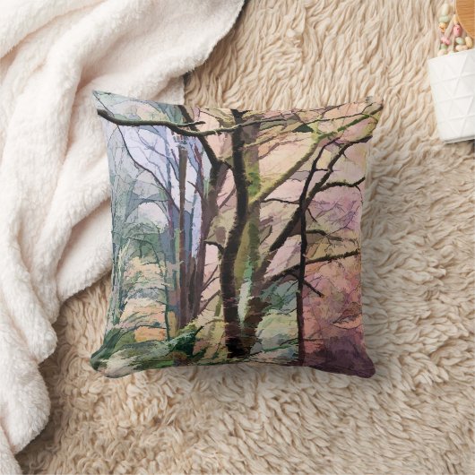 秋の木 クッション (ブランケット)