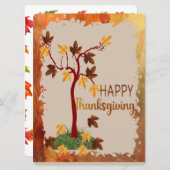 秋の木 シーズンカード (正面/裏面)