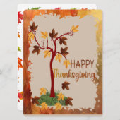 秋の木 シーズンカード (正面/裏面)