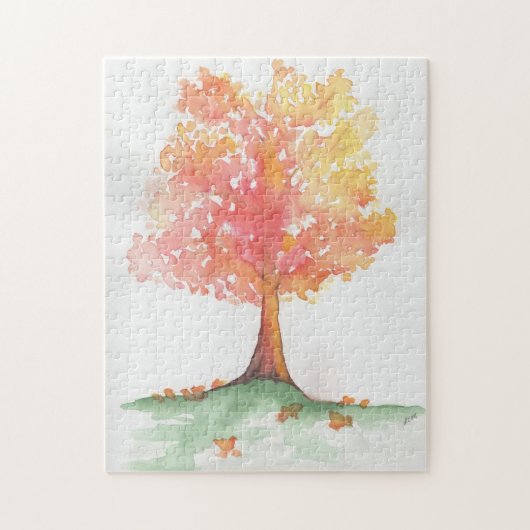 秋の木 ジグソーパズル (縦)