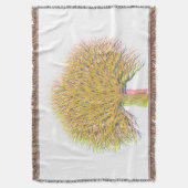 秋の木 スローブランケット (正面縦)