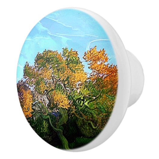 秋の木 セラミックノブ (右)