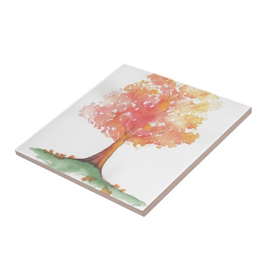 秋の木 タイル (側面)