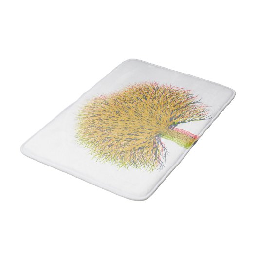 秋の木 バスマット (アングル)