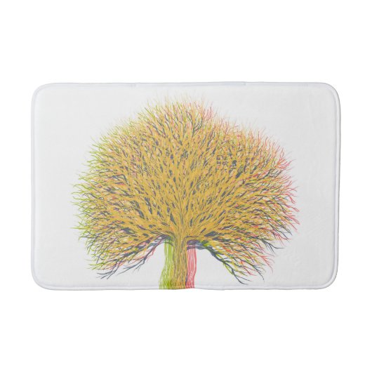 秋の木 バスマット (正面)