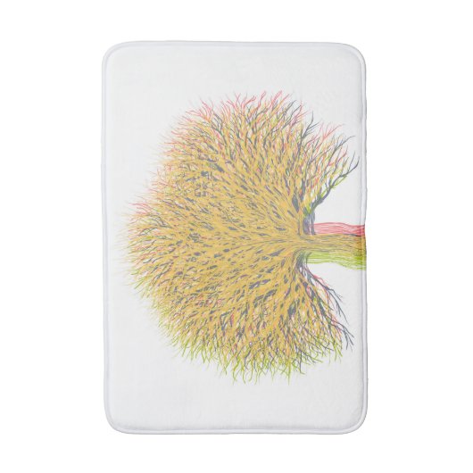 秋の木 バスマット (正面縦)